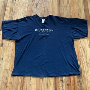Universal Studios Hollywood Dark Blue Men's 3X Tee Shirt Vintage Y2K